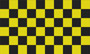 Flag Checkered black yellow