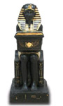 Pharaoh sitting with chest black 56 cm