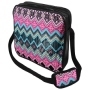 Messenger Bag Motif Aztecs pattern pink/turquoise
