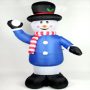 Illuminated Snowman with snow ball