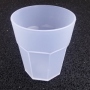 Reusable cups PC break-proof white frosted 350ml 6 pieces