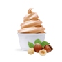 Soft ice cream powder hazelnut cream